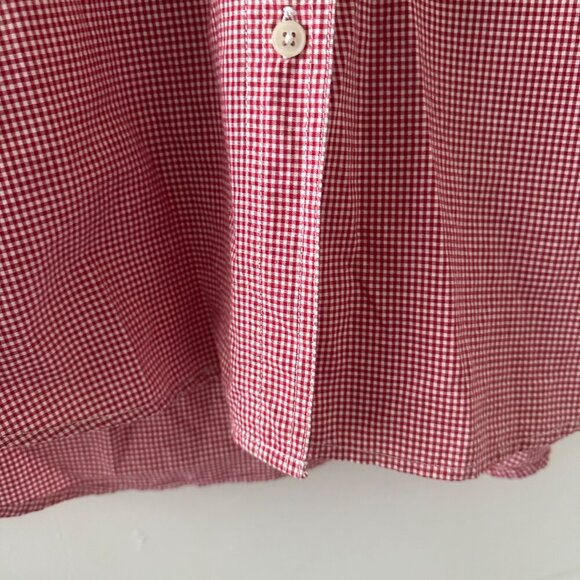 Vintage Quizz Red Gingham Button Up Shirt Women's Plus Size 22 Embroidered Stars - Picture 8 of 16